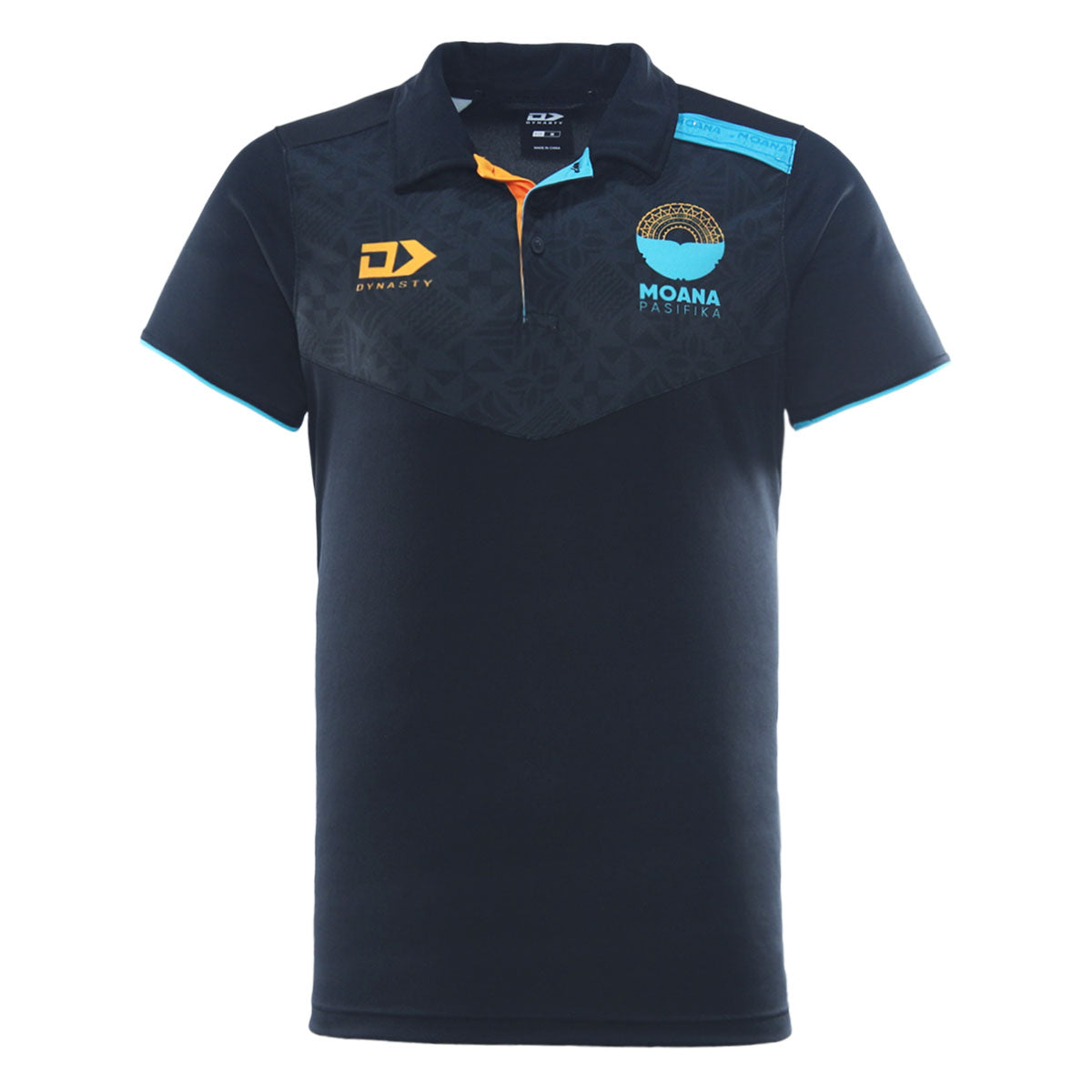 2026 Moana Pasifika Mens Media Polo - Black